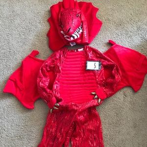 Pottery Barn Kids Red Dragon Halloween Costume 4-6